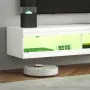 ТВ шкаф HOMCOM, нисък стенен шкаф за телевизор с RGB LED осветление в 16 цвята,, снимка 10