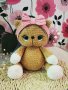 Плетена играчка коте, снимка 1 - Други - 40696919