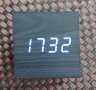 Светещ цифров дървен LED многофункционален настолен USB/AAA електронен часовник, снимка 14