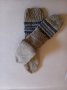 Ръчно плетени мъжки чорапи от вълна размер 38, снимка 2