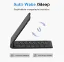 Сгъваема клавиатура OMOTON KB567, акумулаторна безжична Bluetooth клавиатура, със стойка за смартфон, снимка 2