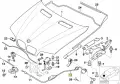 Жило за отваряне на преден капак BMW, X5 E53,, снимка 2
