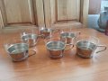 Руски чаши за чай стакани подстакани , снимка 1 - Антикварни и старинни предмети - 39896915