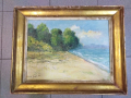 Стар голяма картина масло, снимка 1