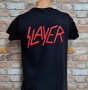 Нова мъжка тениска с дигитален печат на музикалната група Slayer с ГРЪБ, снимка 7