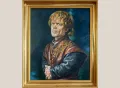 Картина маслени бои на платно "Портрет на Тирион Ланистър", 55 х 46 см, снимка 1