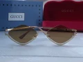 GUCCI дамски слънчеви очила ромб 2 цвята черни кафяви, снимка 13