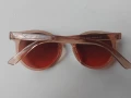 Дамски слънчеви очила в свеж прасковен цвят, снимка 2