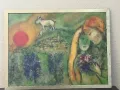 Картина на Marc Chagall- The Lovers of Vence 1957 г, снимка 2