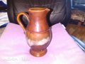 Кафява керамична кана кафяво сива от соца на Троян произд.Н-220мм и фи долу 76мм и горе 95мм, снимка 1