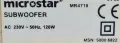 Стерео немска уредба с бас туба microstar, снимка 5