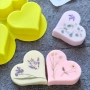 Силиконова форма - 4 сърца, снимка 5