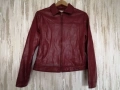 Zara дамско яке от изкуствена кожа в червен цвят р-р S, снимка 8