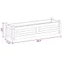 vidaXL Градинска повдигната леха, акациево дърво, 100x30x25 см, снимка 9