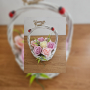 Ратанова кошница със 7 бр  сапунени рози , снимка 1 - Декорация за дома - 44571475