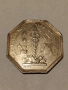 Сребърен френски жетон 1822г., снимка 2