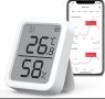 SwitchBot Термометър Хигрометър, Bluetooth вътрешен измервател на влажност за дома, Температурен сен