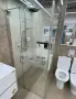 Параван за душ кабина + врата + рамо + панти, снимка 1