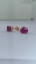 Сребърни обеци с рубин., снимка 11