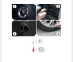 Електрическа помпа за гуми с барометър, три приставки, 12 v, снимка 2