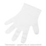 Ръкавици за еднократна употреба с фолио, 6 гр, 26 х 24 см - Размер L, 100 броя в опаковка - AC131184