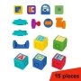 Активна играчка Baby Einstein - Кубчета, Bridge & Learn, 15 части, снимка 12