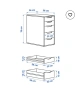 Офис/ученически шкаф с чекмеджета - IKEA ALEX, снимка 4