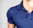 Сини мъжки спортни ризи с къс ръкав / спортно елегантни тениски с яка, снимка 4
