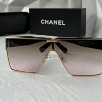 CH дамски слънчеви очила маска с лого, снимка 10 - Слънчеви и диоптрични очила - 44686137