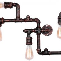 Дизайнерска Стенна лампа OYIPRO Vintage, 5-посочна, снимка 1 - Други - 40057254