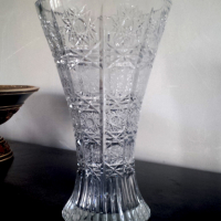 Кристална  ваза 26 см, снимка 2 - Вази - 36330761