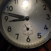 Антикварен механичен немски будилник,настолен часовник, снимка 2 - Антикварни и старинни предмети - 36210397