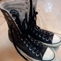 Зимни кецове Converse естествена кожа , снимка 1 - Кецове - 38753071