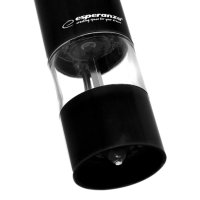 Електрическа Mелничка за сол и пипер Esperanza, LED, Работа с 1 бутон, Бял/черен, снимка 2 - Други - 44270899
