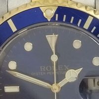 Rolex Oyster Submariner Date 16613 Blue, Gold&Steel, снимка 6 - Мъжки - 44824188