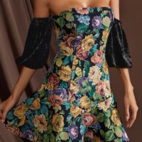 Секси флорална рокля, Мини секси рокля, снимка 1 - Рокли - 41058905
