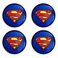 капачки за джанти супермен SUPERMAN сиви или черни 68мм, снимка 1 - Аксесоари и консумативи - 41463290