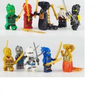 10  фигурки за Лего конструктор Ninjago Нинджаго за игра и украса на торта пластмасови, снимка 3 - Конструктори - 39339854