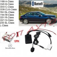 Bluetooth Приемник Mercedes Мерцедес Безжичен Модул AUX И Микрофон