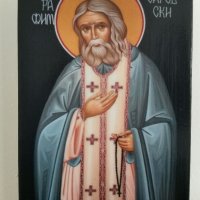 Икона на Свети Серафим Саровски icona Sveti Serafim Sarovski, снимка 1 - Икони - 14851041