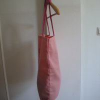 Нова розова плажна / пазарска чанта "Lancome" / Ланком, шопинг, дамска, чантичка, торба, плаж, пазар, снимка 7 - Чанти - 41371878