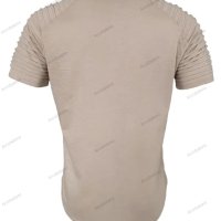 Мъжка модна ежедневна тениска с яка с копчета и къс ръкав, , снимка 6 - Тениски - 41830088