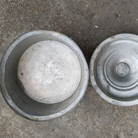 Медна калайдисана тенджера с капак 3, снимка 2 - Антикварни и старинни предмети - 44701431