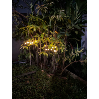3953 Соларни лампички за градина "Светулки" - с 12 броя лед светлини, снимка 6 - Соларни лампи - 44566690