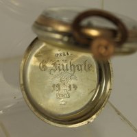 Красив Малък Сребърен Джобен Цилиндър 1914 г., снимка 7 - Антикварни и старинни предмети - 42023067