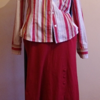 Всичко по 5 лв - Дамска риза ESPRIT - червено рае, снимка 1 - Ризи - 36087523