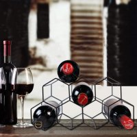 Нова поставка за вино Стойка за съхранение Рафт Организатор бутилки дом, снимка 7 - Други стоки за дома - 39868103