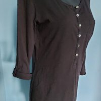 Памучна туника тип блуза с дълъг ръкав 7/8 "H&M"® / унисайз , снимка 3 - Туники - 36023667