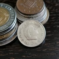Монета - Холандия - 25 цента | 1968г., снимка 2 - Нумизматика и бонистика - 34259481