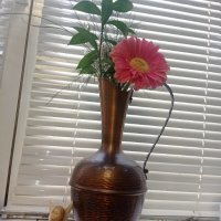 ваза немски месинг 961, снимка 1 - Вази - 40177918